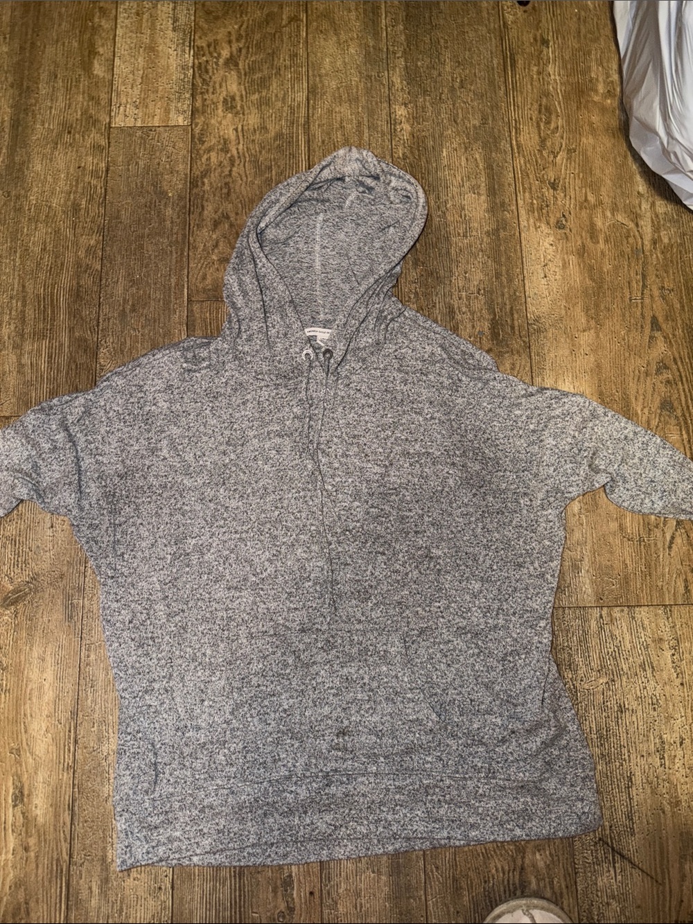 American Eagle Outfitters Gray Heather Zip-Up Hoodie
